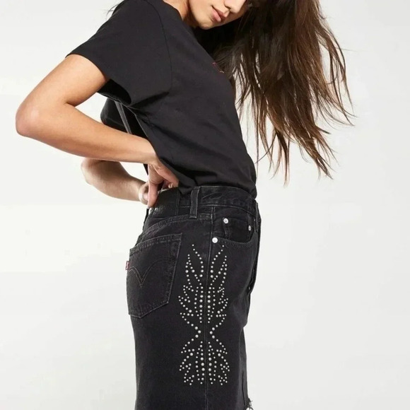 Levi's Dresses & Skirts - Levi Deconstructed Button Fly Skirt